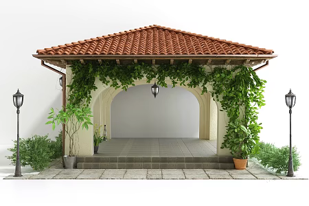 Modern Pavilion Outdoor Leisure Pavilion 3d model