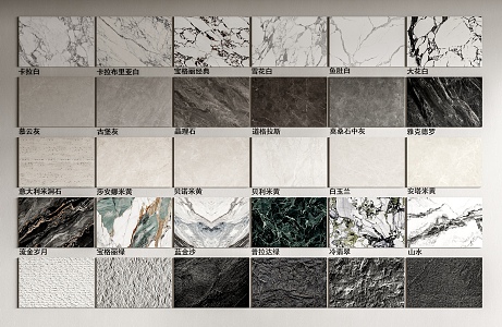 Modern Wall Panel Marble Texture Wall Panel Background Wall Decorative Panel 3d model