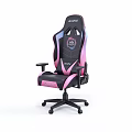 Ergonomic Black and Pink Gaming Office Chair With Breathable Design and Armrests