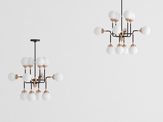 Modern chandelier 3d model