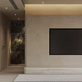 Modern Living Dining Room Interior With Beige Walls White Sofa And Coffee Table