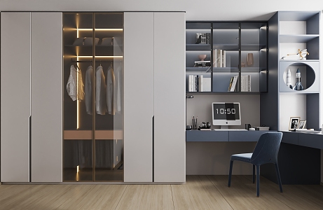 Modern wardrobe 3d model