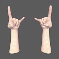 Hand Gesture Fingers Women are hands Beautiful hands 3d model