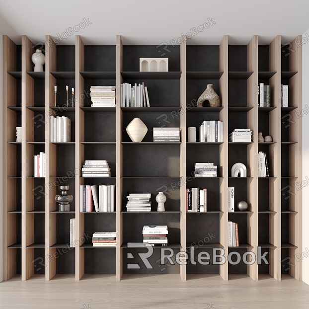 Modern bookcase model