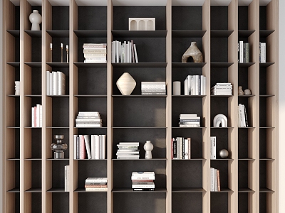 Modern bookcase model