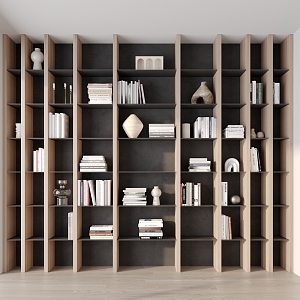 Modern bookcase 3d model