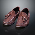 Stylish Brown Leather Loafers With Tassel Detail For Men's Casual Formal Wear