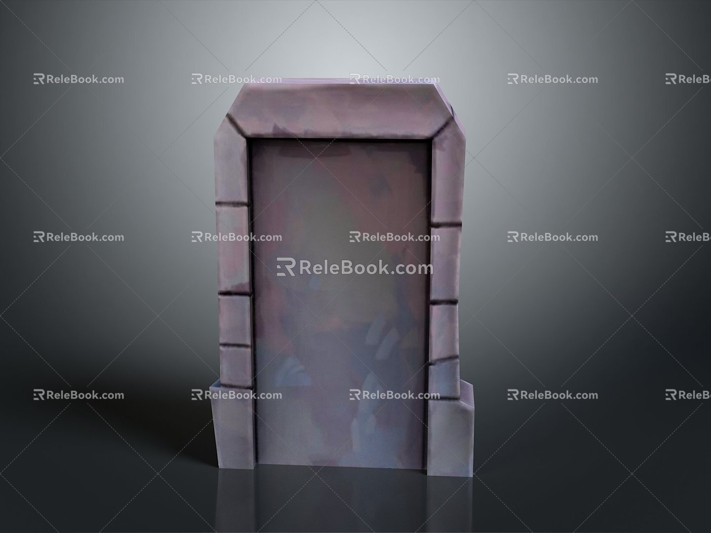 Gate House Stone Gate House Gate Post Stone Gate Post Ruin Gate Post Arch Stone Post Outdoor Articles Realistic 3d model