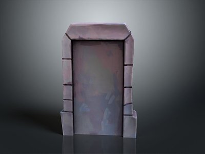 Gate House Stone Gate House Gate Post Stone Gate Post Ruin Gate Post Arch Stone Post Outdoor Articles Realistic 3d model