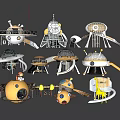 Creative Modern Children's Play Area With Slides Climbing Structures And Dome Designs
