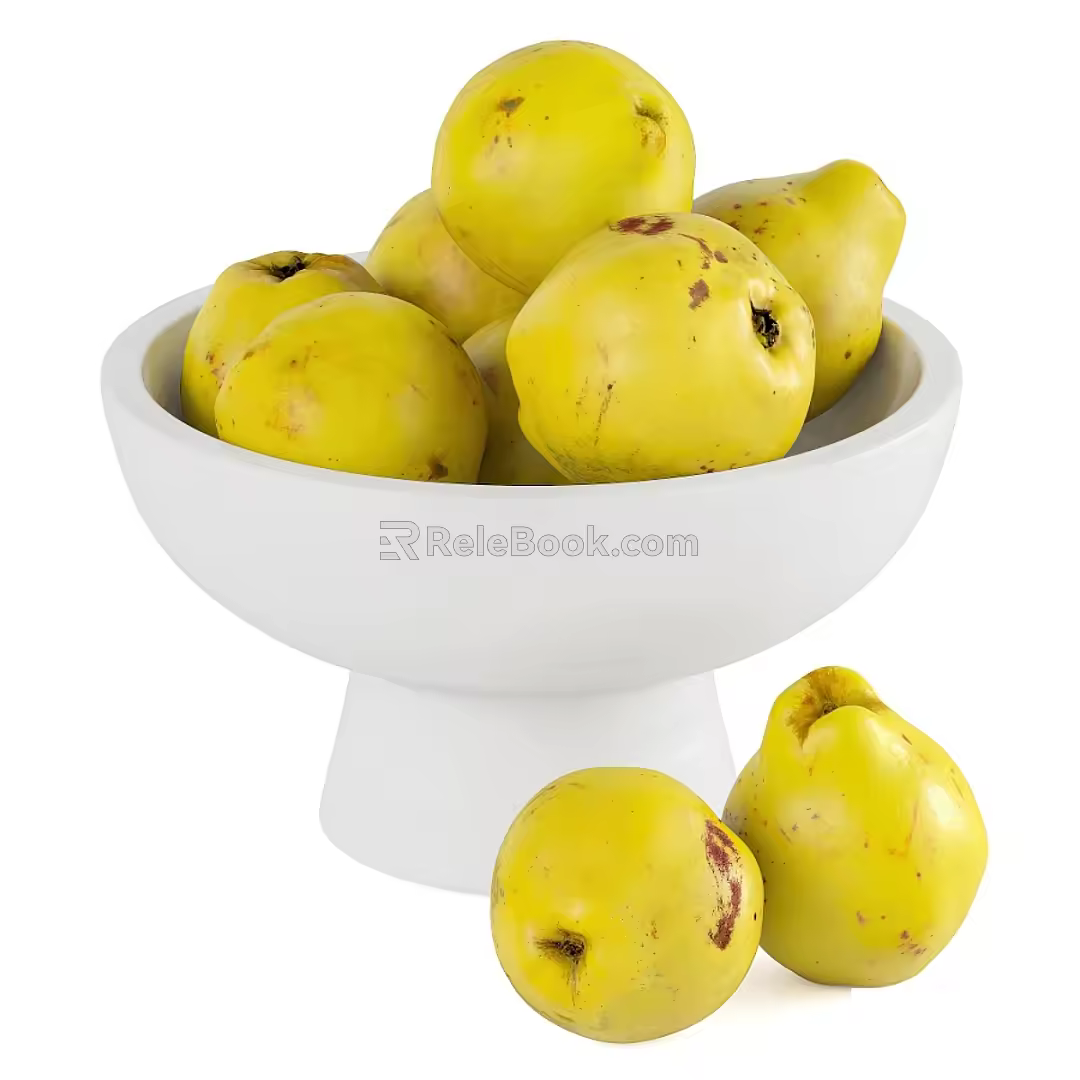 Citrus in a vase 3d model
