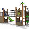 Expand PE board slide combination 3d model