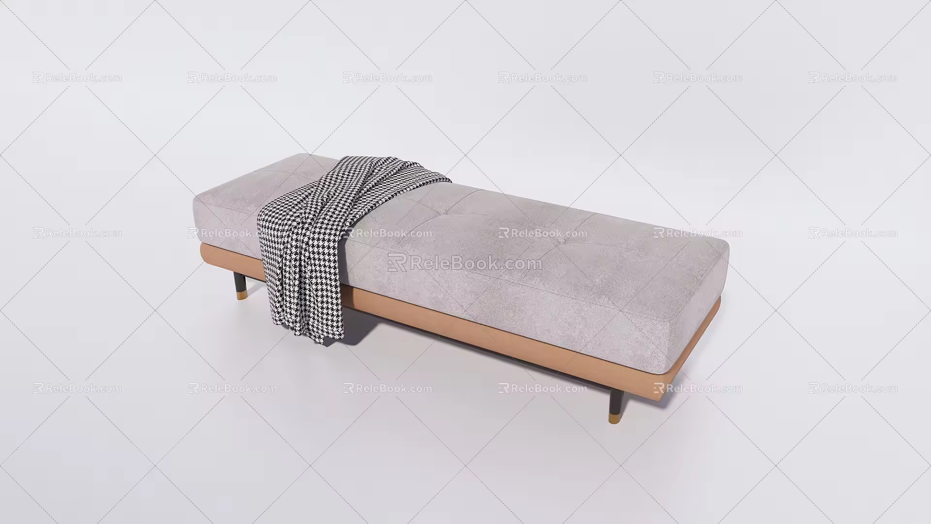 Modern sofa stool sofa bench bed end stool 3d model