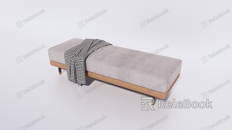 Modern sofa stool sofa bench bed end stool model