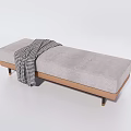 Modern sofa stool sofa bench bed end stool 3d model