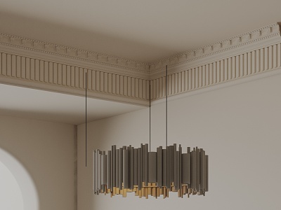 Modern chandelier 3d model