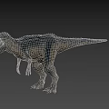 Realistic 3D T Rex Dinosaur Model With Open Mouth Sharp Teeth On Black Background 3d model