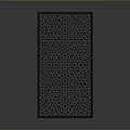 Black Frame Decorative Screen With Geometric Pattern For Home Interior Decor 3d model