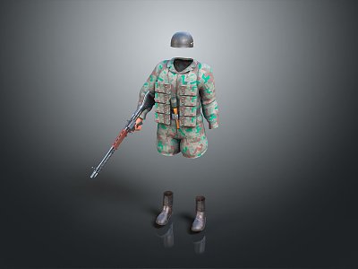 Military Uniform, Camouflage Uniform, Special Force Clothing, Special Force Clothing, Soldier Clothing, Soldier Equipment, Soldier Clothing 3d model