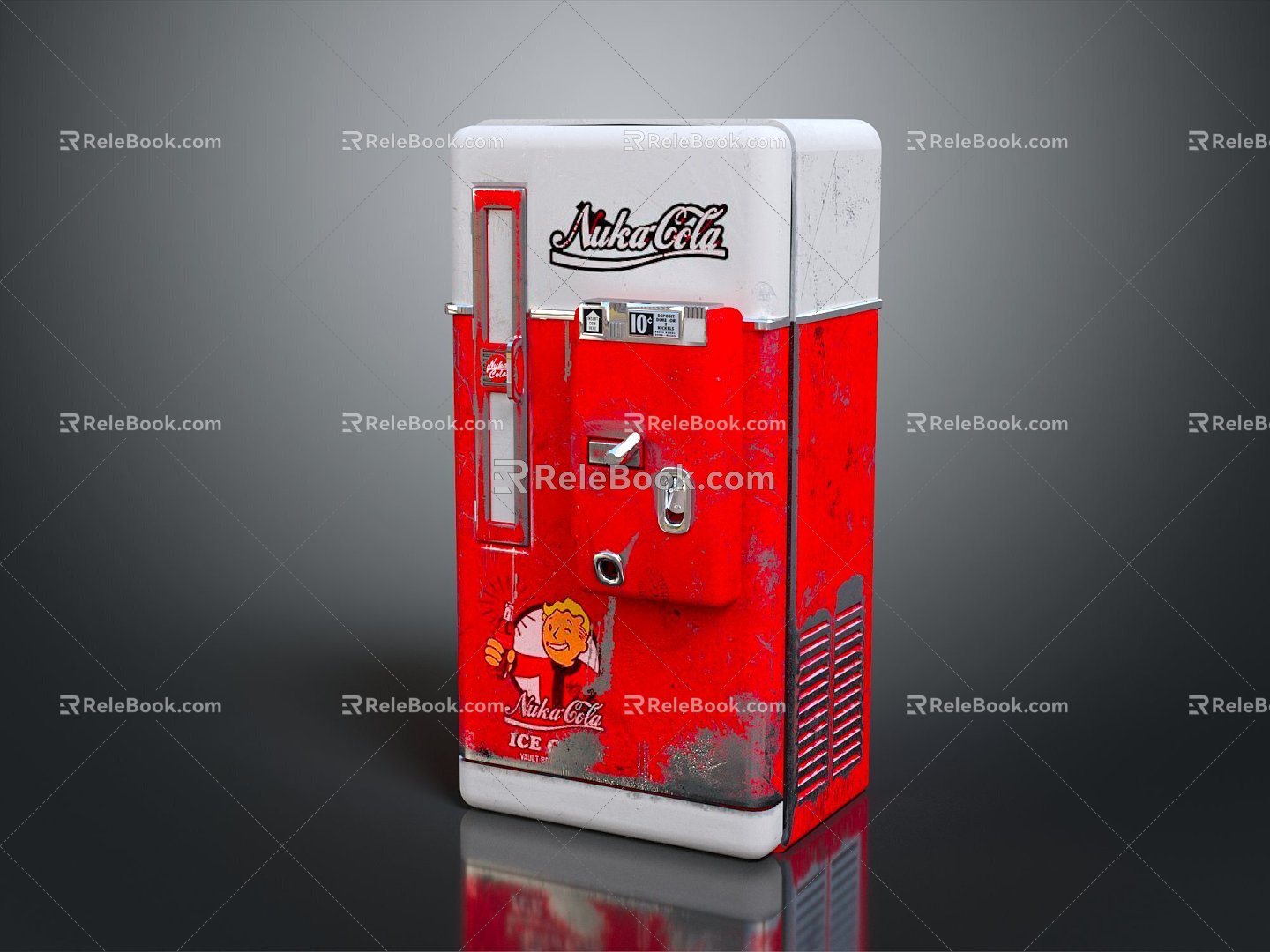 mechanical arm robotic arm coin-operated vending machine vending machine 3d model