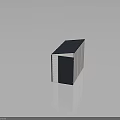 Standalone Storage Shed With White Walls Dark Roof And Corrugated Design Door