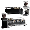 Sleek Modern Kitchen Appliances With Coffee Grinders And Stainless Steel Components