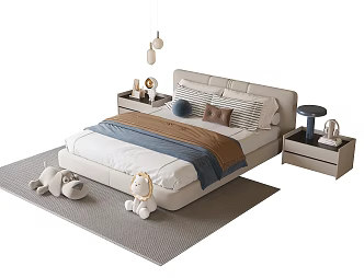 Modern Children's Bedside Cabinet 3d model
