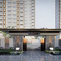 new chinese style gate 3d model