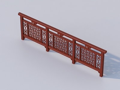 3D Model of Guardrail 3d model