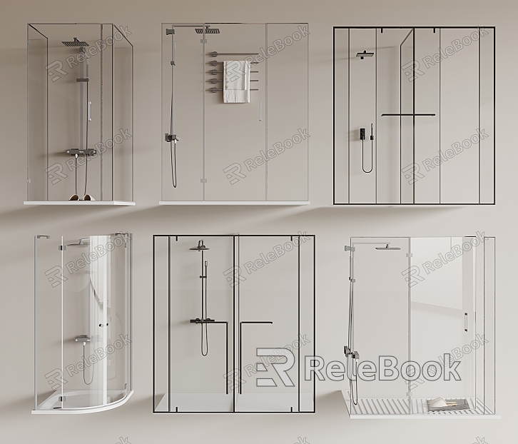 Shower Shower Partition Shower model