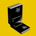 Black Cover Books Featuring Christmas Party And Large Gatherings With Snowflake Design