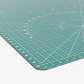 Green Cutting Mat With Grid Lines And Geometric Patterns For Crafts 3d model