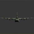 Military Camouflage Aerospace Transport Aircraft With Multi Engines And Large Wings