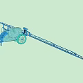 Agricultural Utility Vehicle With Tractor Design And Long Sprayer Boom For Farm Use