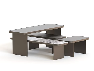 Modern Coffee Table With Multi Layer Structure And Sleek Contemporary Design 3d model
