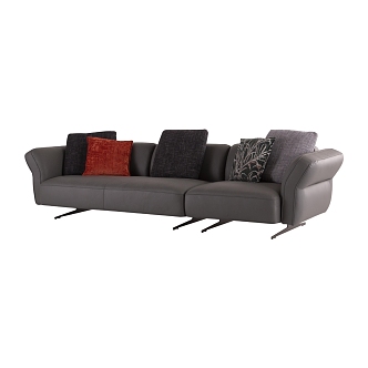 Three-seat sofa 3d model