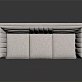 Modern White Multi-Seat Sofa With Stitched Backrest Black Legs And Contemporary Design
