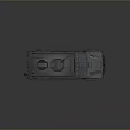 Black SWAT Armored Tank With Roof Mounted Gun Antenna And 801 Number Design