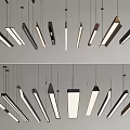 Modern Geometric Pendant Lights With Wood Metal Frame Black White Brown Interior Decoration Ideas