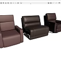 Brown Leather Massage Chairs Three Different Styles With Comfortable Design For Home
