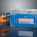 Vintage Household Items Classic Cassette Tape and Walkman Box with Retro Design