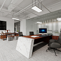 Modern Office Manager's Office 3d model