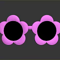 Cute Pink Flower Shaped Sunglasses Stylish Summer Fashion Accessory For Women