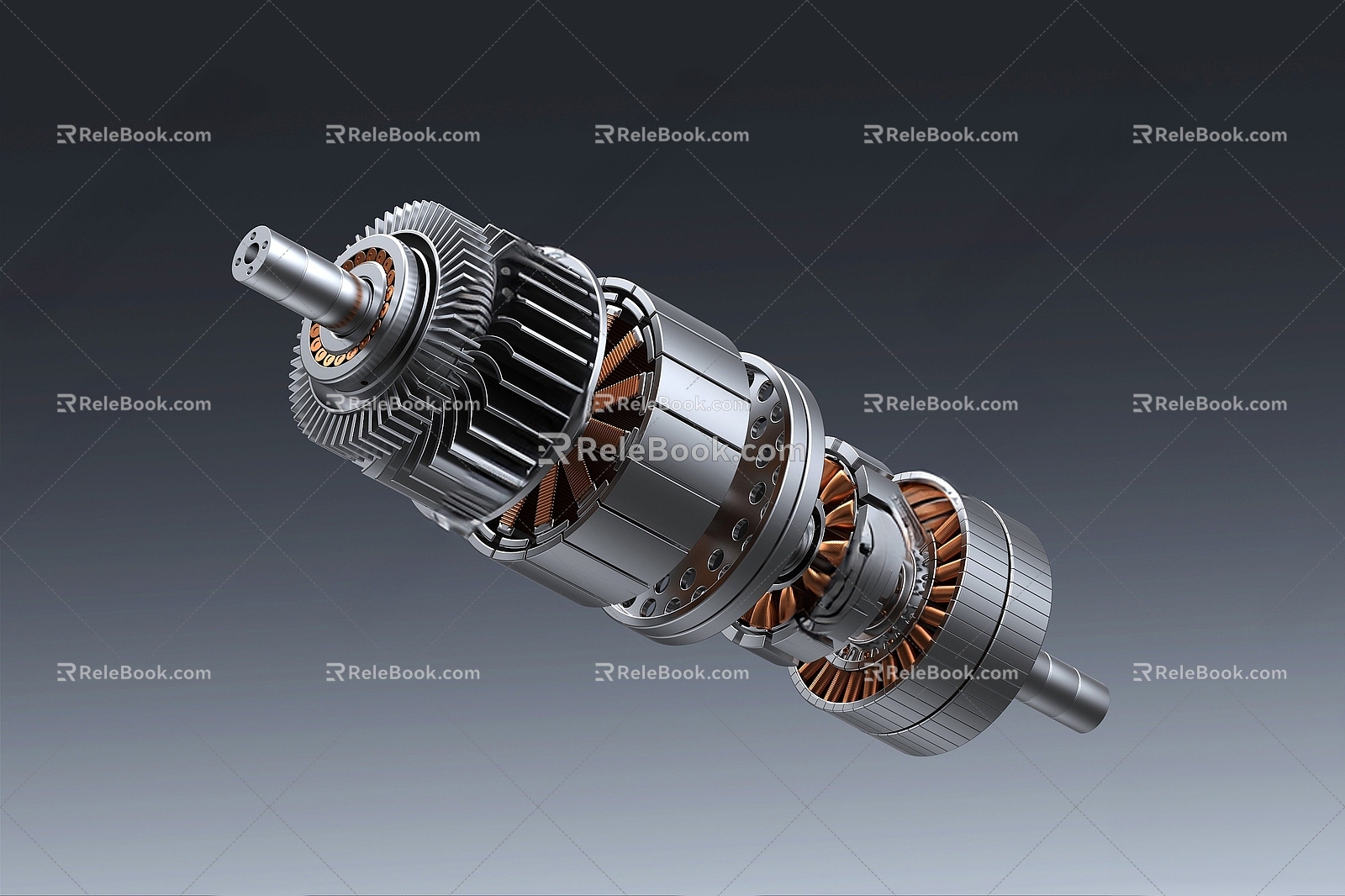 Industrial equipment e-commerce motor motor 3d model