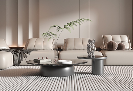 Modern coffee table coffee table combination 3d model