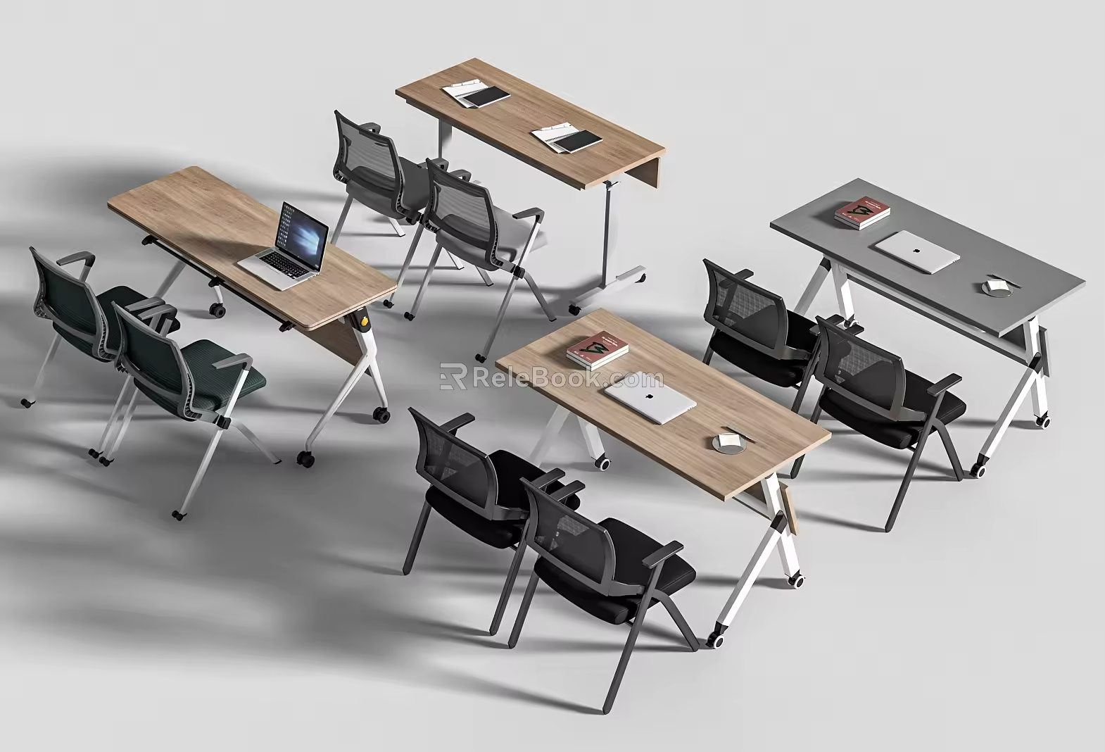 Modern Conference Tables and Chairs 3d model