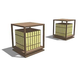 Landscape lights Lawn lights Floor lights High pole lights Garden lights Outdoor lights Garden lights 3d model