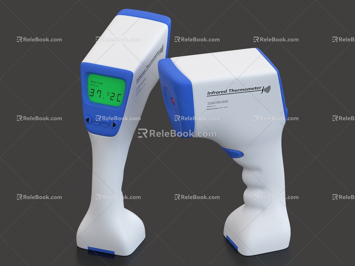 Temperature gun temperature gun infrared thermometer 3d model