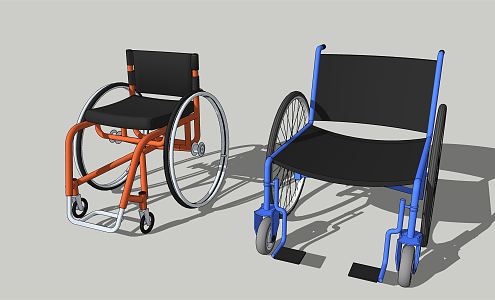 Modern Wheelchair Medical Equipment 3d model