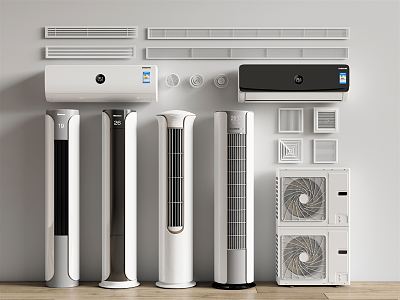 modern air conditioning 3d model